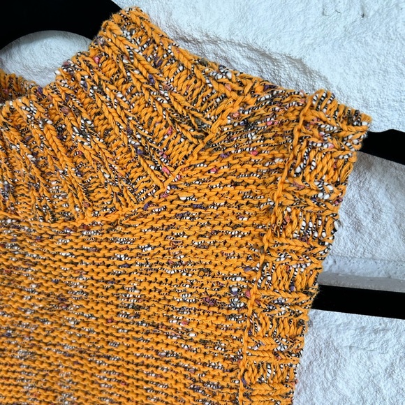 by Anthropologie Sleeveless Crochet Knit Sweater Mockneck Tank Top - Picture 8 of 14